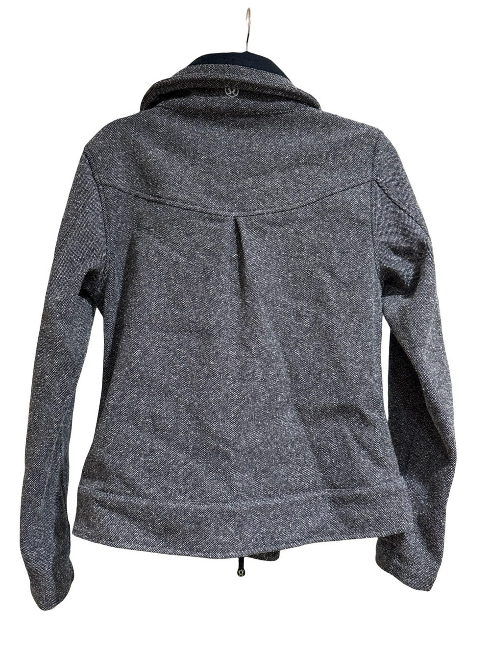 ✨‎ Lululemon Audrey Tweed Bomber Jacket Gray Tweed Zip Front Size 8 - Picture 8 of 13